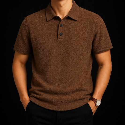 Linen Mist Riviera Knit Polo