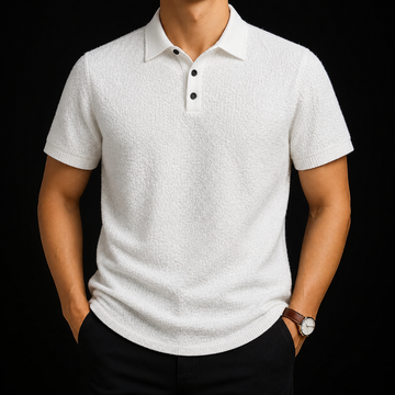 Linen Mist Riviera Knit Polo