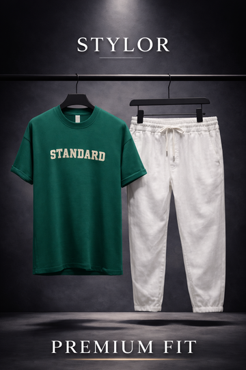 Shadow Standard Luxe Tee & Linen Trouser Set