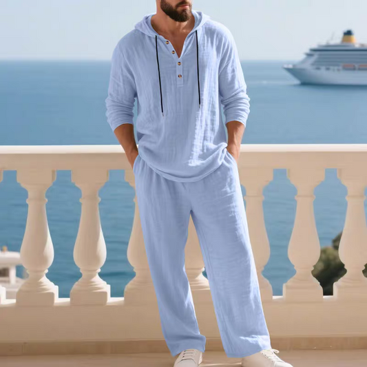 Coastal Breeze Linen Lounge Set