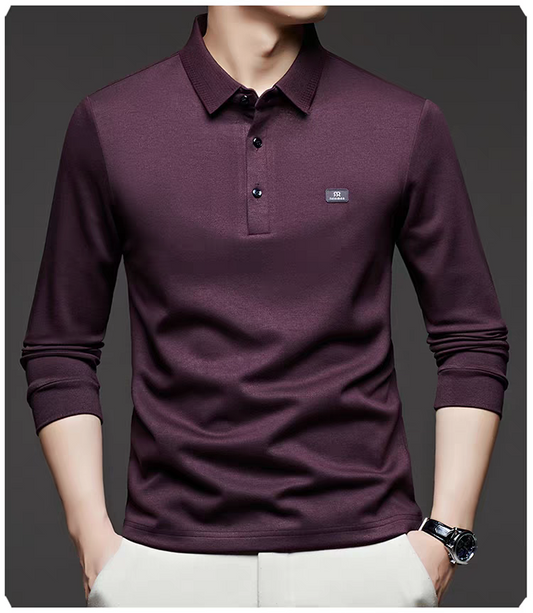 Bordeaux Ember Luxe Polo T-Shirt