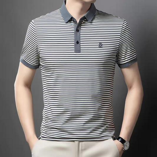 Axis Stripe Polo T-Shirt