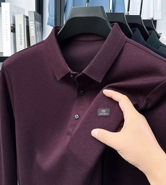 Bordeaux Ember Luxe Polo T-Shirt