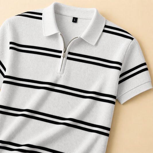 Ivory Harbor Ribbed Crest Polo