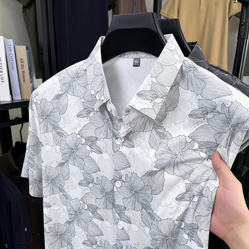 Silver Bloom Aura Stitchless Shirt