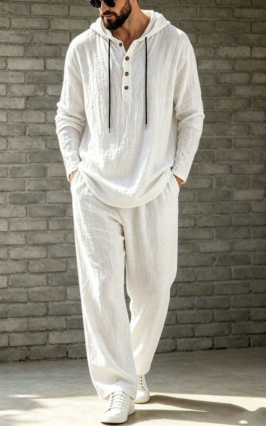 Coastal Breeze Linen Lounge Set