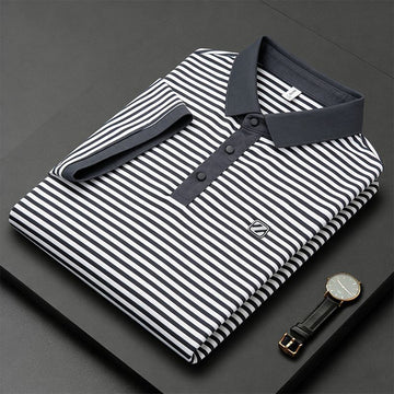 Axis Stripe Polo T-Shirt