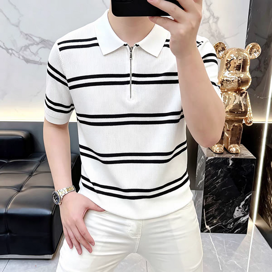 Ivory Harbor Ribbed Crest Polo