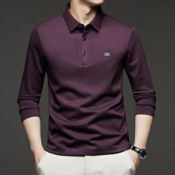 Bordeaux Ember Luxe Polo T-Shirt